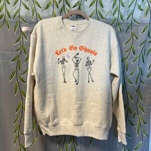 PINK 'Let's Go Ghouls' Halloween Sweatshirt